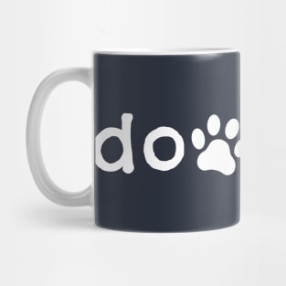 doodled with paw Mug